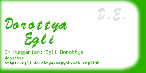 dorottya egli business card